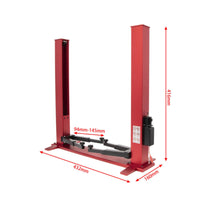 RC Car Repair Lift Realistic Simulation Two Post Car Lift Model Adjustable Width for Workshop