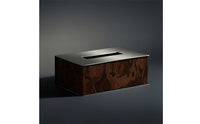 Tissue Box Cover with Stainless Surface Refills Rectangular Tissue Box Cover Modern Holder for Living Room, Bedroom