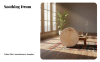 Handmade Shamanic Frame Drum Handmade Percussion Instrument Meditation Aid Deep Powerful Sound for Music Therapists, Essenceual Practitiindividualrs, Musicians, Mindful Movement Practice Studios, Live Performances, Parties & Events, Home Decoration