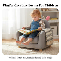 Child-Friendly Design Creature Character Chair Soft and Comfy creatureShaped Floor Chair Supportive Back Toddler Armchair Sturdy Construction for Toddlers, Parents, Reading Corner, Playroom, Living Room, Relaxation Time