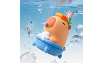 Capybara Soap Dispenser Floral Ornament Animal Soap Dispenser Green Leaves Washroom Item