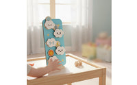 Weather Slide Toy Child-Led Learning Expression Slide Playful Reasoning Game Wooden Weather Board for Kids