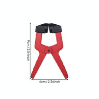 ABS Material A-Shaped Clamp Red Color Plastic Flexible Clamp Strong Grip Hand Tool Long-Lasting for Woodworkers, Woodworking, Workshop