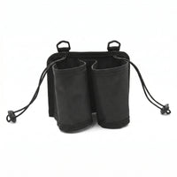 Mesh Cup Holder Bag Rear Storage Pocket Lightweight Luggage Handle Cup Holder Bag Suitcase Handle Organizer Multiple Pockets Black