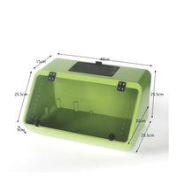 Sloped Front Terrarium Top-Opening Reptile Enclosure Escape-Proof for Pet Room