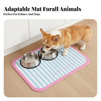 Pet Bowl Placemat Waterproof Feeding Mat Non-Souter rim Floor Covering for Dog Owners, Indoors, Indoor, Kitchen