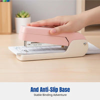 360 Rotating Stapler, Mini Student Desktop Stapler, Effort-Saving, Stylish Office Supply, Assorted Colors