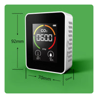 CO2 Monitor Intelligent Chip Indoor CO2 Sensor Multigas Air Sensor Alarm Home Gadget White