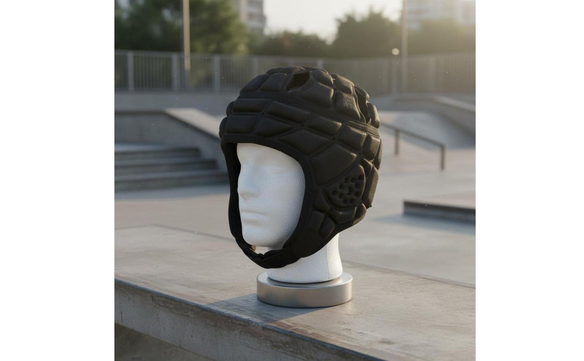 Goalkeeper Helmet Lightweight Futbol Goalie Head Protector Padded Futbol Headgear Breathable Sports Safety Gear