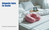 Viscoelastic Foam U-Shaped Neck Pillow, Ergonomic Support, Portable for Travel, Office Nap, Home, Elderly, Multiple Colors