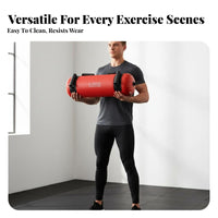 Leak-Proof Design Water Filled Fitness Bag Leakproof Water Filled Weight Bag Easy to Set up Portable Fitness Sandbag Dynamic Resistance for Home Gym Users, Athletes, Beginners, Travel, Outdoor
