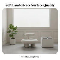 Snug Feel plush Single-Person Sofa velvety texture Lounge Chair Space Saving Indoor Seating Lightweight for Children, Apartment Dwellers, Bedroom, Boutique, perusing alcove, Living Room