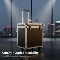 Lid-Accessibleableing Gear Container Telescoping Handhold Portable Tool Chest sturdyDuty Construction for Repairmen, Handymen, While Transiting