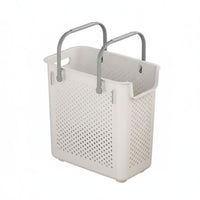 Large Capacity Laundry Hamper with Wheels Multi-Functional Rolling Laundry Basket Space Saving Plastic Clothes Hamper Wheels Easy to Clean for Bathroom, Dorm Room, Closet