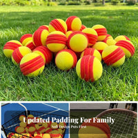 Foam Practice Ball with Raised Grooves | Lightweight 30g Build, Quiet Training Design, Polyurethane Foam Ball, for School Gyms