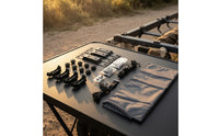 Curved Metal Brackets Roof Tent Installation Kit Gray Storage Pouch Roof Tent Mounting Kit Hook Cord Camping Gear Strap Clip