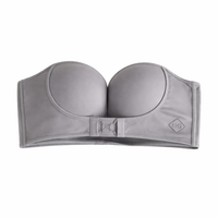 Strapless Bras for Women with Push Up Support and Non-Slip Design, Wire Construction Backless Style for Dress, Extended Sizes to Cup F