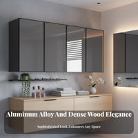 Hanging Cabinet with Accessible Storage-Shelf Saving Multi-Section Storage Versatile Waterresistant Vertical surfaceMounted Furniture for Families