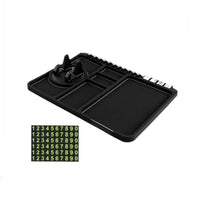 Multi-Functional Anti-Slip Car Dashboard Mat Easy to Clean Non-Slip Ph Single Holder Pad Washable and Reusable for Drivers, Navigation