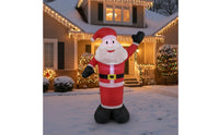 Christmas Inflatable Santa Easy to Install Inflatable Santa Figure Festive Yard Decoration for Lawn