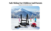 Adjustable Straps Kids Ski Harness Long-Lasting Nylon Strapping Kids Ski Training Harness Removable Buckles Skiing Speed Control Leash Heavy Duty for Beginners, Toddlers, Parents, Snowboarding, Cycling, Skateboarding