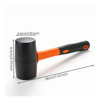 Rubber Mallet Non-Marring Installation Hammer Double-Faced for Home Improvement