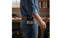 Tool Belt Holder Slimline Drill Holder with Belt Clip Simple Hook Carrier Handsunrestricted Heavy-Duty for Tradespeople