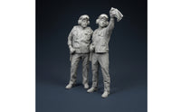 1/48 Deck Crew Figures 1:48 Scale Resin Figures Cold Historical Period Miniature for Hobbyists, Collectors