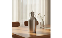Stainless Steel Beer Growler Metal Beer Bottles with Swing Top Long-Lasting Bottle with Swing-Top Lid Leak-Proof for Camping