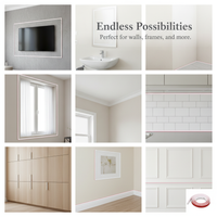 Self-Adhesive TPE Decorative Trim for Wall Edges and Archways