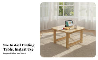 Foldable Design Collapsible Tatami Table Space-Saving Collapsible Chabudai Portable Floor Desk Japanese Design for Apartment Dwellers, Tea Enthusiasts, Balcony, Bay Window, Small Apartments, Living Room