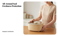 Moisture-Proof Sealed Rice Bin Multi-Purpose Tilting Grain Dispenser Safe