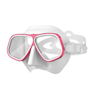 Two-lensLens Diving Mask with Tempered Glass Silicone Diving Mask Adjustable Eyewear Impact-Resistant for Snorkeling