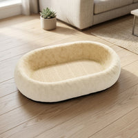 Oval Cat Scratcher Bed Soft Scratching Board Comfortable for Small Pets