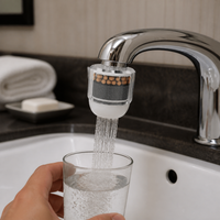 Portable Faucet Water Filter for Travel, Hotel, Dormitory - Easy Installation Tap Purifier