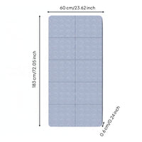 Portable Exercise Mat with Storage Bag Cushioned Foldable Exercise Mat Thick Lightweight for Office