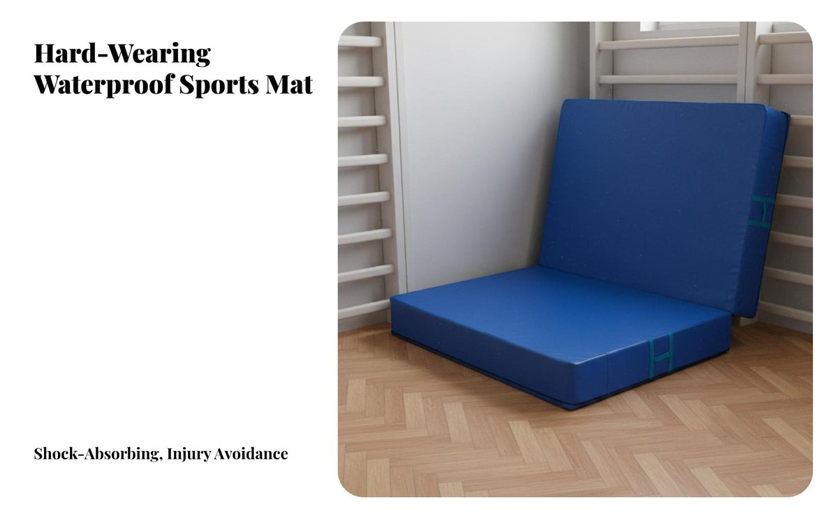 Gymnastics Tumbling Mat Impact Absorption Thick Crash Landing Pad Sturdy Vinyl Cover Thick Cushion for Gymnasts, Dancers, Gym, Gymnasium, Dojo