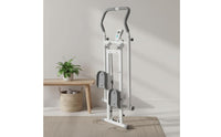 Adjustable Height Foldable Stair Climber Sturdy Steel Frame Foldable Stair Stepper Digital Counter Indoor Climbing Machine Calorie Display