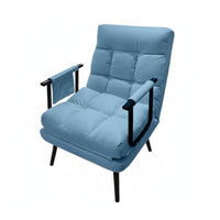 Reclining Function Convertible Armchair Space-Saving Design Pull-out Sleeper Armchair Adjustable Backrest Sofa Bed Easy Conversion for Apartment Dwellers, Not on Ice Workers, College Students, Bedroom, Balcony, Small Apartments