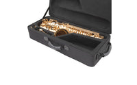 Hard-Shell Saxophone Case with Backpack Straps Lightweight Saxophone Case Portable Compact for Saxophonists, Students, Travel, Rehearsal