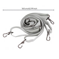 Double Shoulder Drum Strap Metal Hooks Drum Shoulder Harness Light Gray