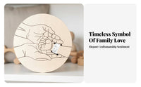 Keepsake Plaque Newborn Wristband Display Elegant Design for Baby Shower