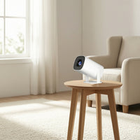 Adjustable Projection Device with Stand Compact Portable Projection Device Sleek for Movie Lovers, Families, Home Theater, Bedroom