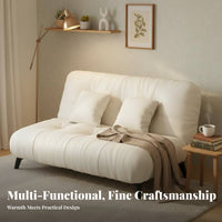 Space-Saving Design space-efficient 2-Seater Settee Modern Minimalist aesthetic Upholstered 2-Seater Settee Comfortable Seating Small Sofa Easy Assembly for Apartment Dwellers, Students, Office Workers, Bedroom, Commercial Waiting Area, Dorm