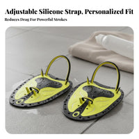 2 Pieces Improves Technique Swimming Hand Paddles Builds Upper Body Strength Swim Paddles Ergonomic Design for Swimmers, Kids, Pool Exercise
