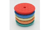 5 Pieces High Quality Polishing Sponge Pads Premium Polishing Pads with Center Hole Bendable Buffing Pad Mixed Size for Detailers, Paint Correction