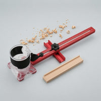 Engraved Scale Woodworking Routing Guide Aluminum Alloy Adjustable Circle Cutting Jig Measuring Arm Router Circle Guide Kit Locking Knobs