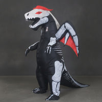 Skeleton Dragon Costume Novelty Skeleton Dragon Suit Oversized Inflatable Costume for Teens