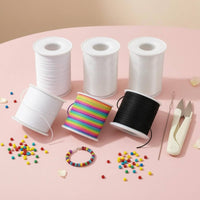 1mm Elastic Cord Kit Reusable Elastic String Kit Portable Drawstring Threader