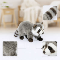 Raccoon Stuffed Animal Soft Stuffed Toy Raccoon Cuddly Cute for Children, Bedroom, Nursery